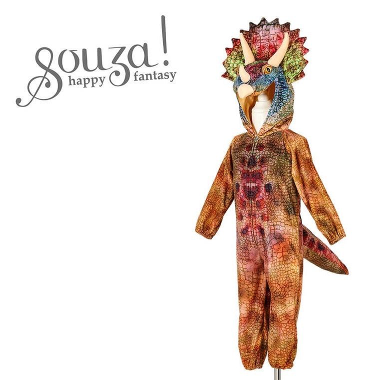 Souza! Triceratops, kombinezon kigurumi dinozur, strój, 8-10 lat
