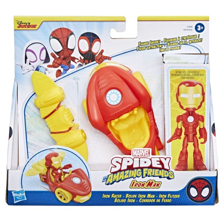 Spidey i super-kumple, Iron Man i Iron Racer, figurka z pojazdem