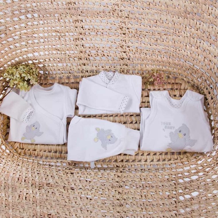 Śpiochy niemowlęce, białe, Eevi