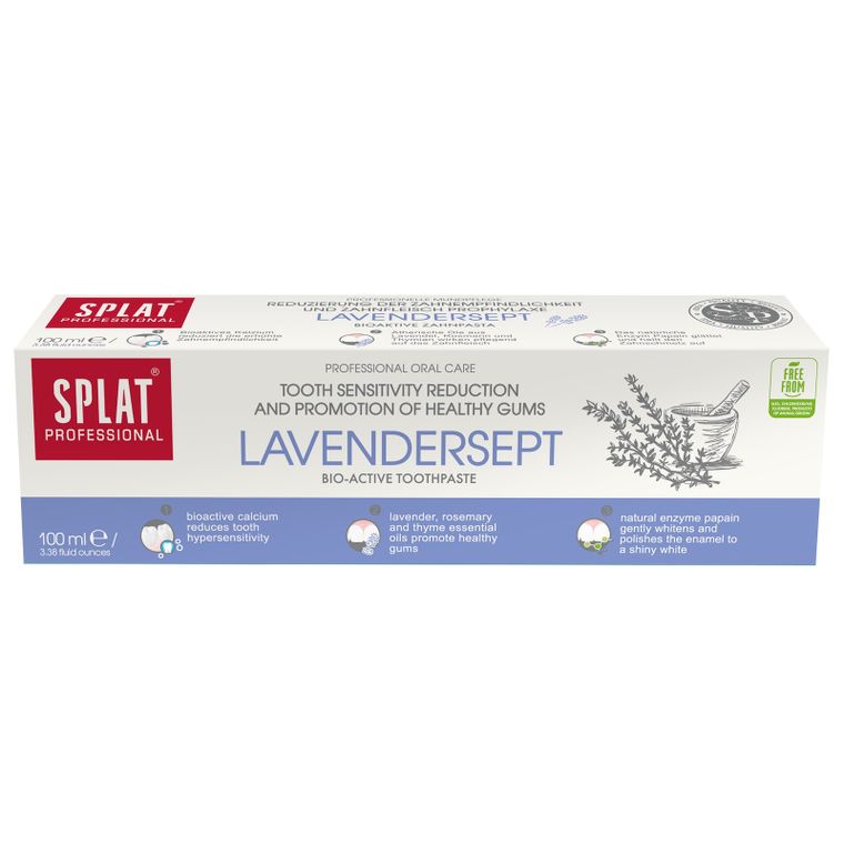 Splat, Professional Lavedersept, Bioaktywna pasta do zębów specjalnie opracowana do mocnej ochrony przed bakteriami i skutecznej profilaktyki przyzębia, 100 ml