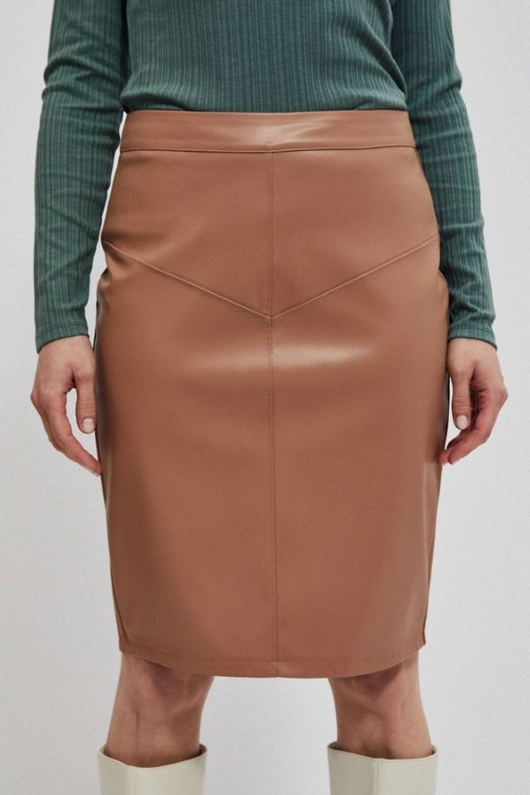 Spódnica damska, beżowa, Moodo