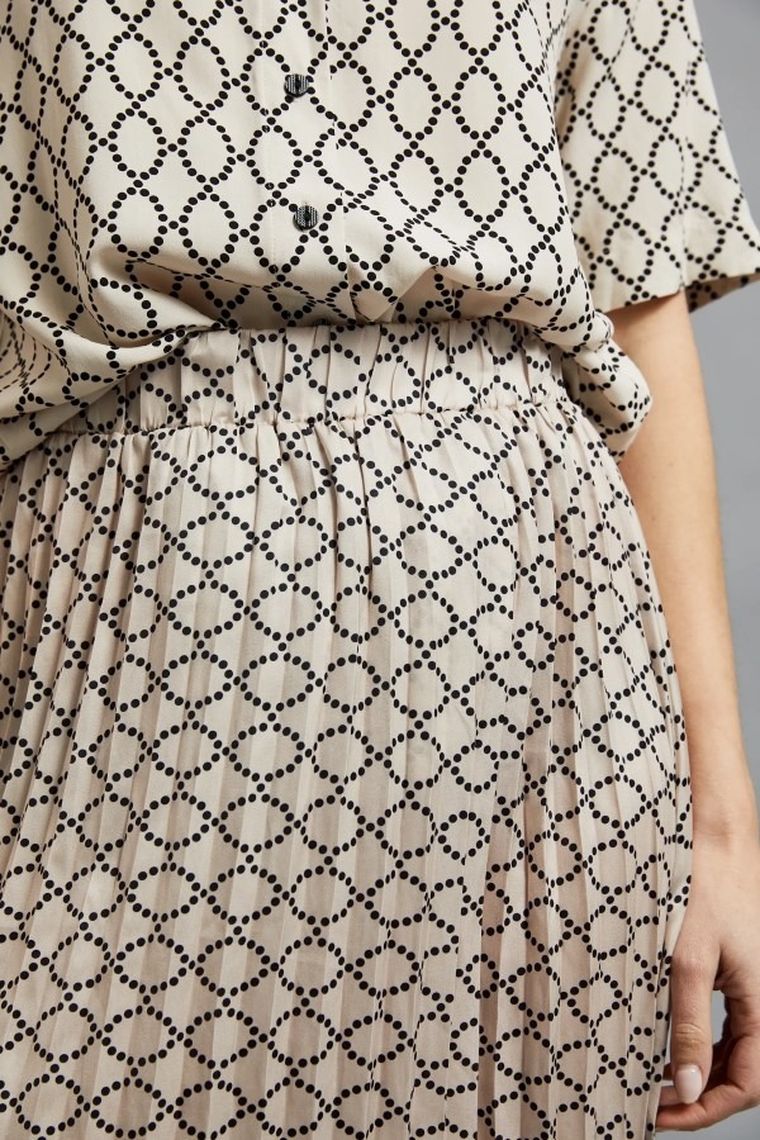 Spódnica damska, beżowa, Moodo