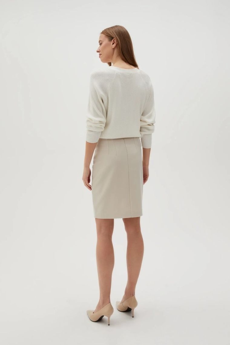 Spódnica damska, beżowa, Moodo