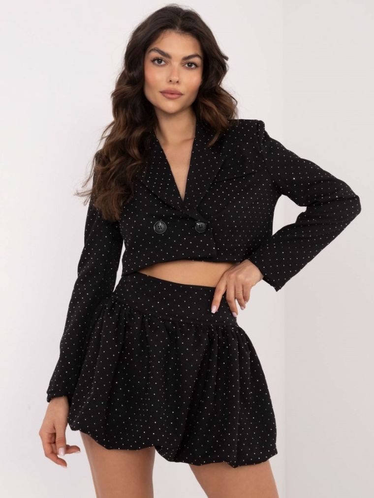 Spódnica damska, czarna, Italy Moda