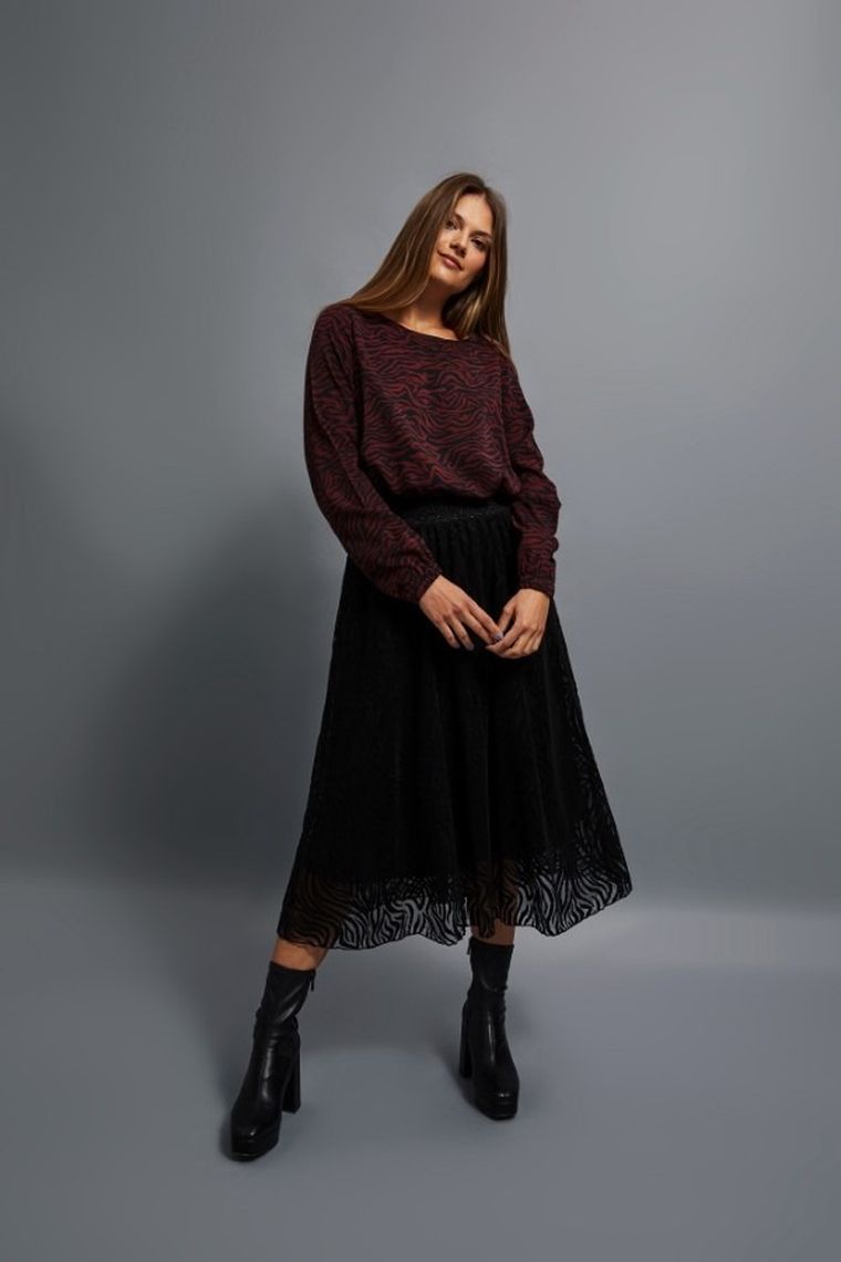 Spódnica damska, czarna, Moodo