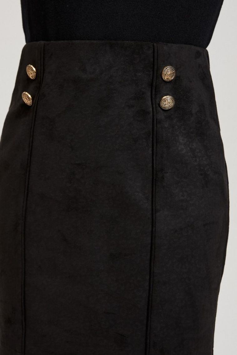 Spódnica damska, czarna, Moodo