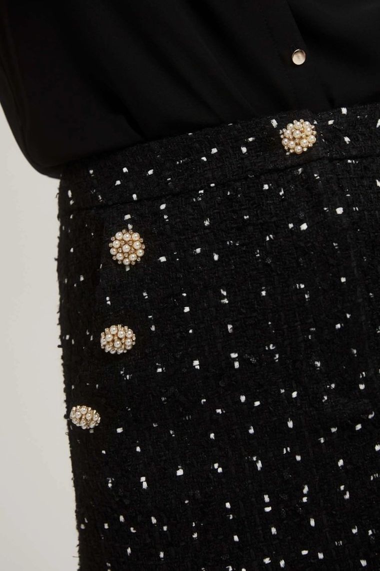 Spódnica damska, czarna, Moodo