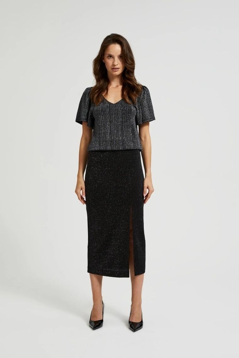 Spódnica damska, czarna, Moodo