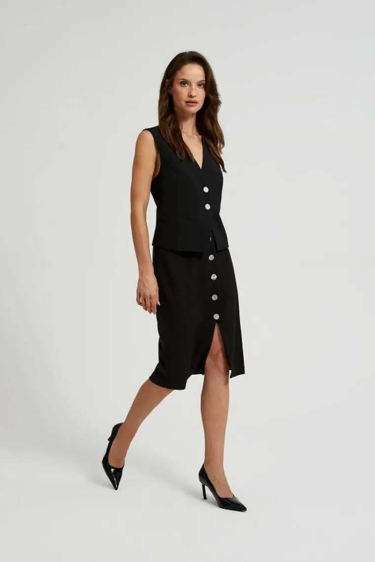 Spódnica damska, czarna, Moodo