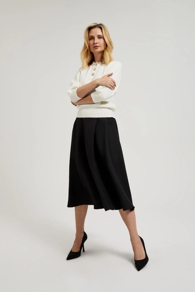 Spódnica damska, czarna, Moodo