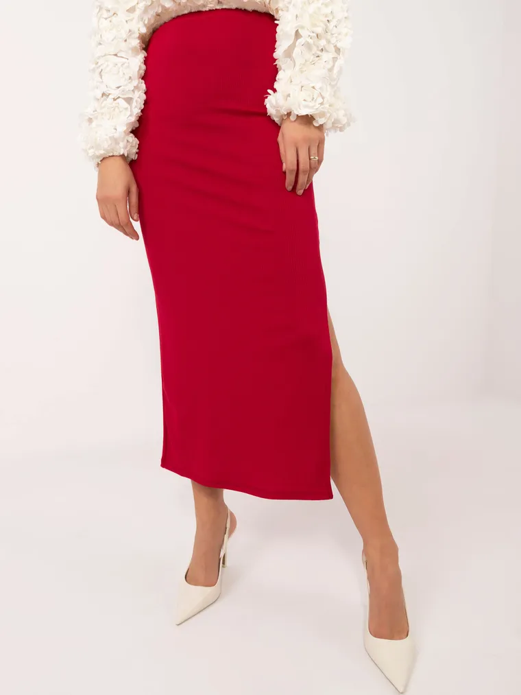 Spódnica damska, czerwona, Italy Moda