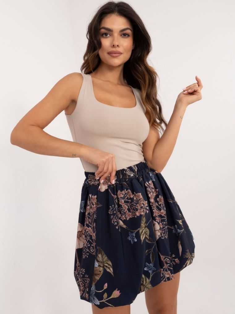 Spódnica damska, granatowa, Italy Moda