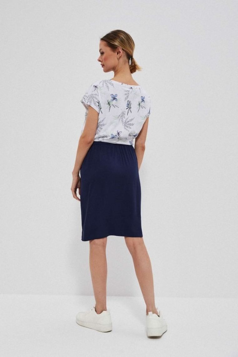 Spódnica damska, granatowa, Moodo