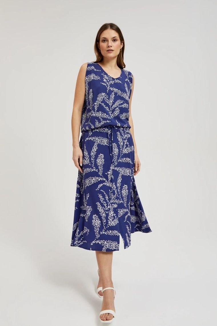 Spódnica damska, granatowa, Moodo