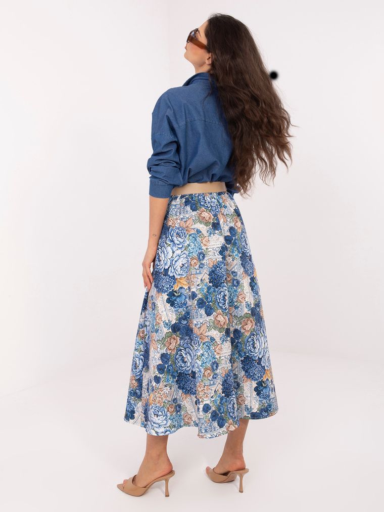 Spódnica damska, niebieska, Italy Moda