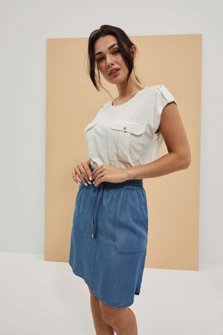 Spódnica damska, niebieska, Moodo