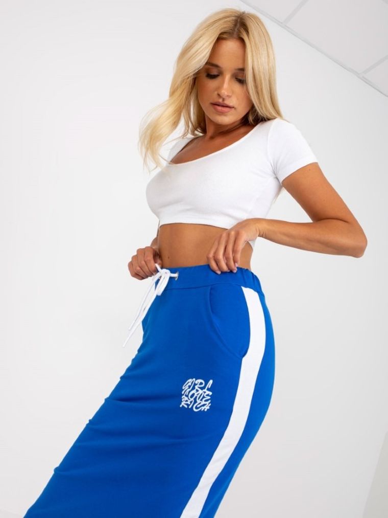 Spódnica damska, niebieska, Relevance