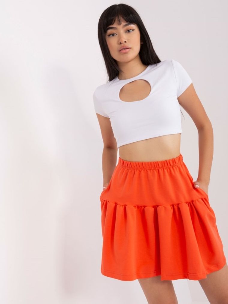 Spódnica damska, pomarańczowa, Lily Rose