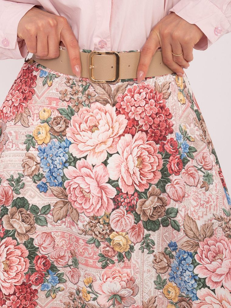Spódnica damska, różowa, Italy Moda