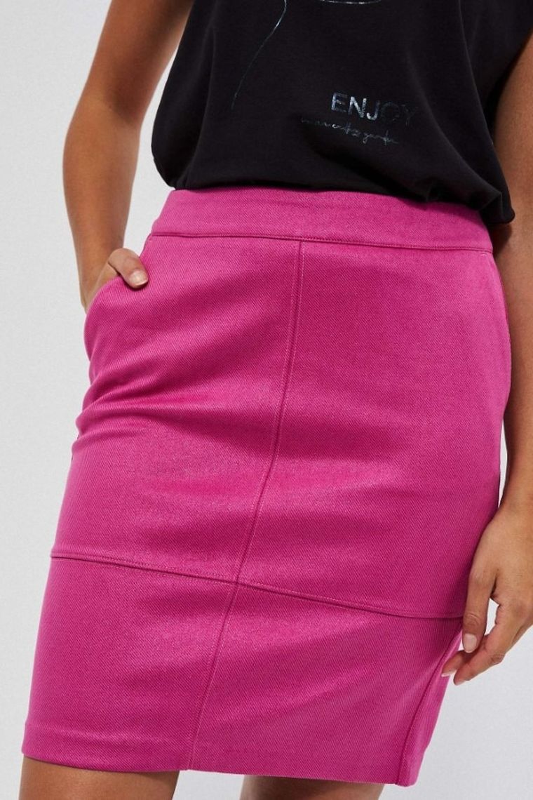 Spódnica damska, różowa, Moodo