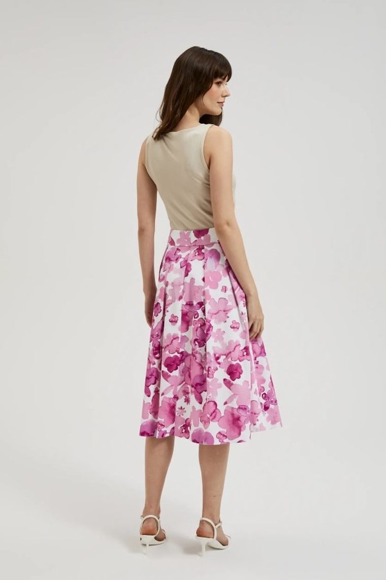 Spódnica damska, różowa, Moodo