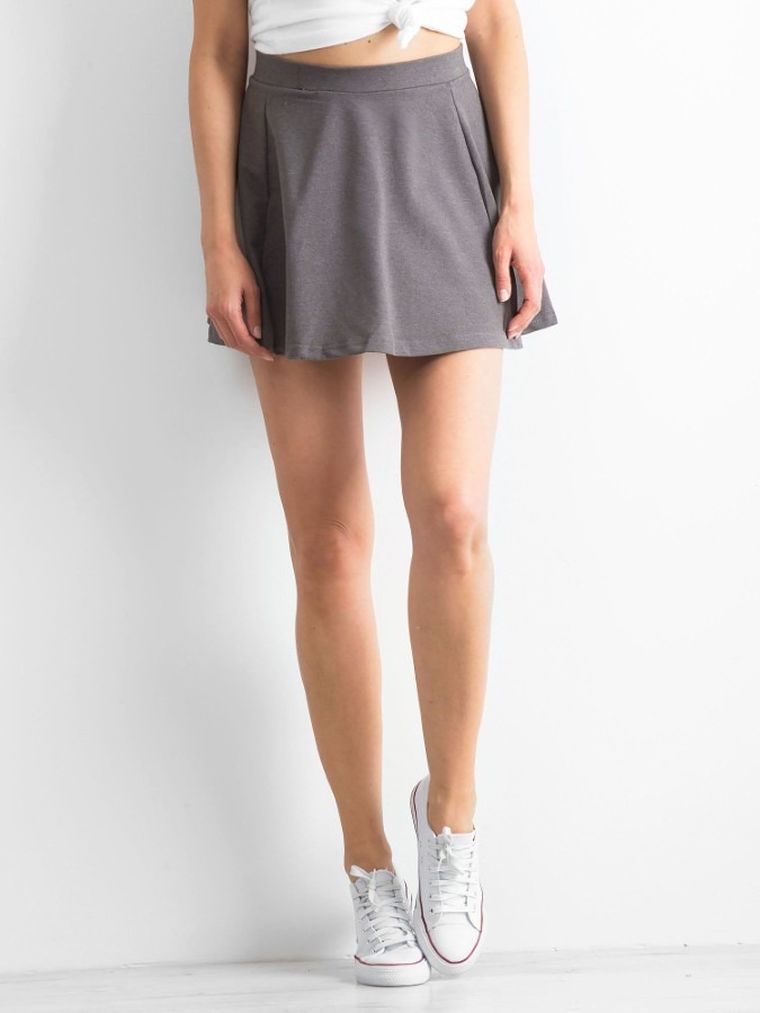 Spódnica damska, szara, Factory Price