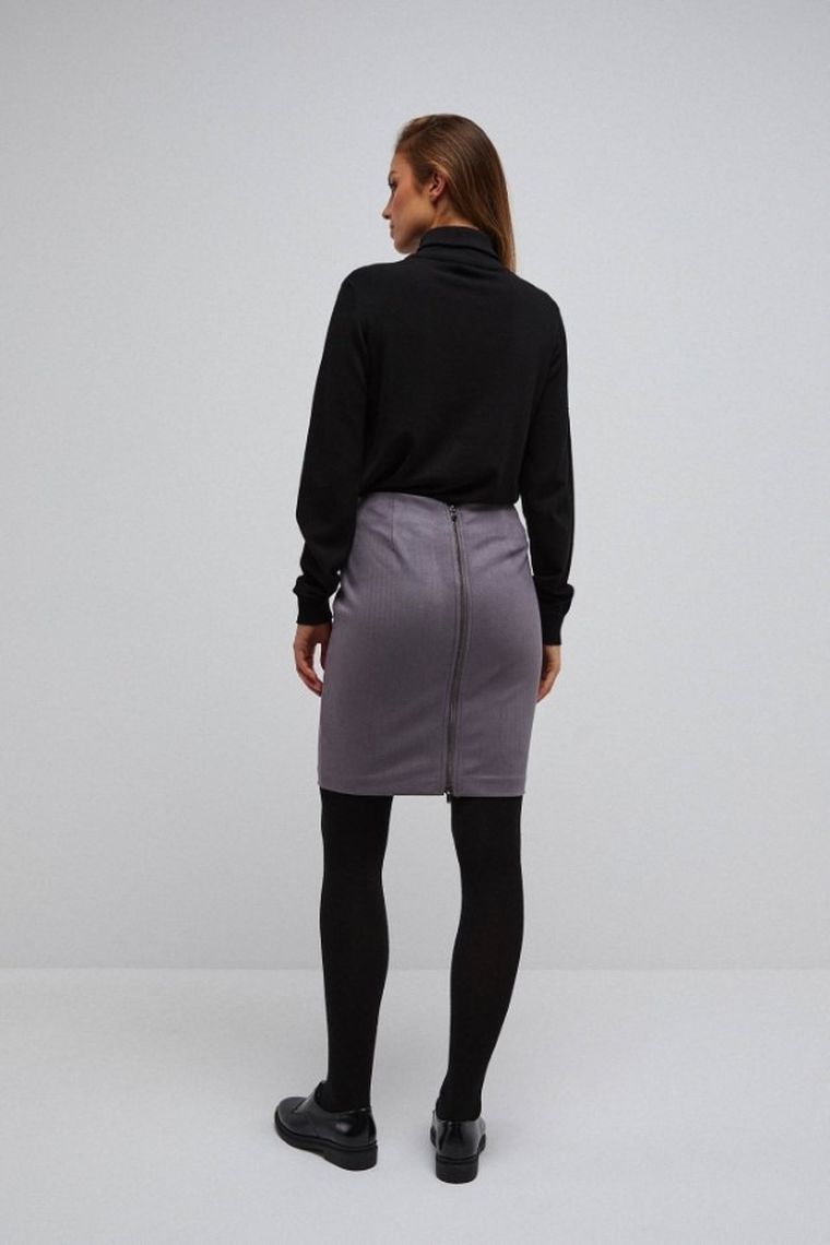 Spódnica damska, szara, Moodo