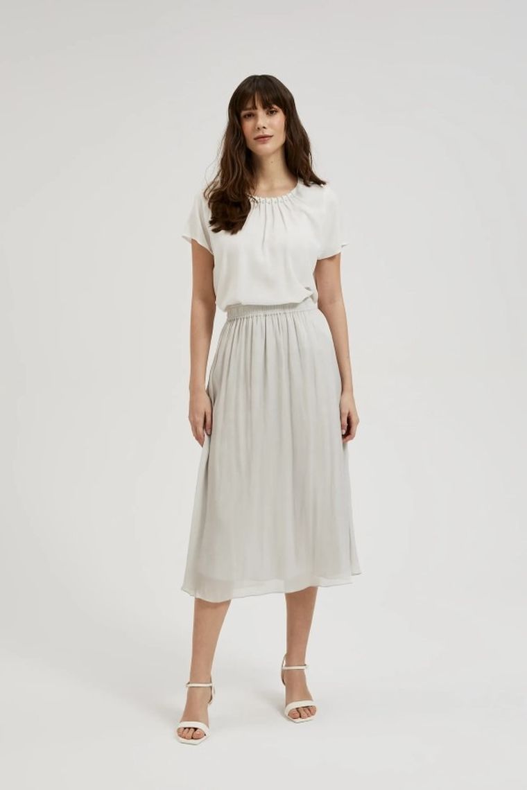 Spódnica damska, szara, Moodo