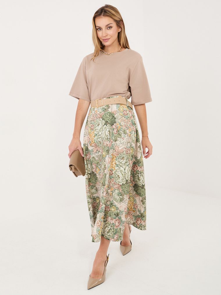 Spódnica damska, zielona, Italy Moda