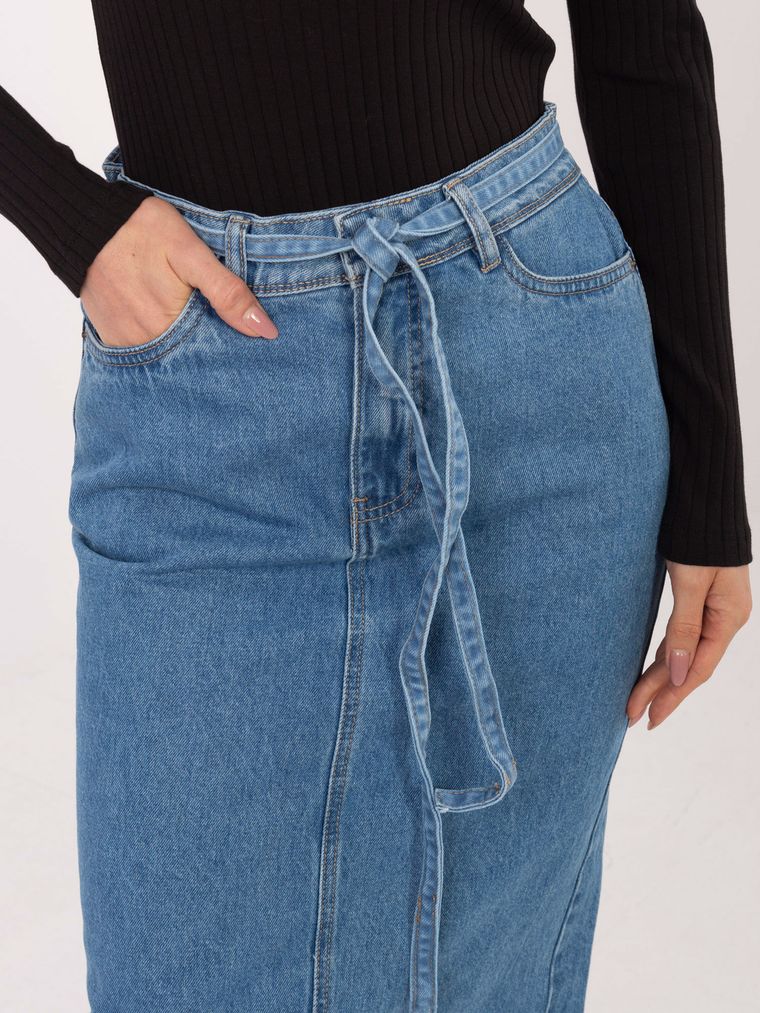 Spódnica jeansowa damska, niebieska, Sublevel