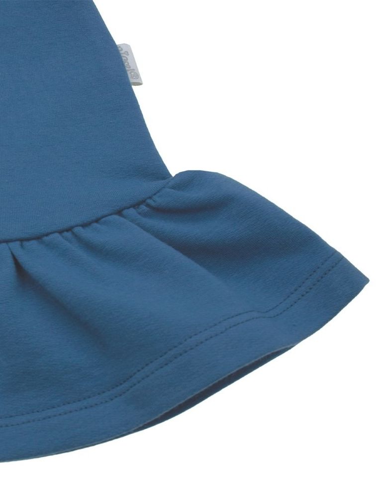 Spódnica ogrodniczka dziewczęca, niebieska, Nicol