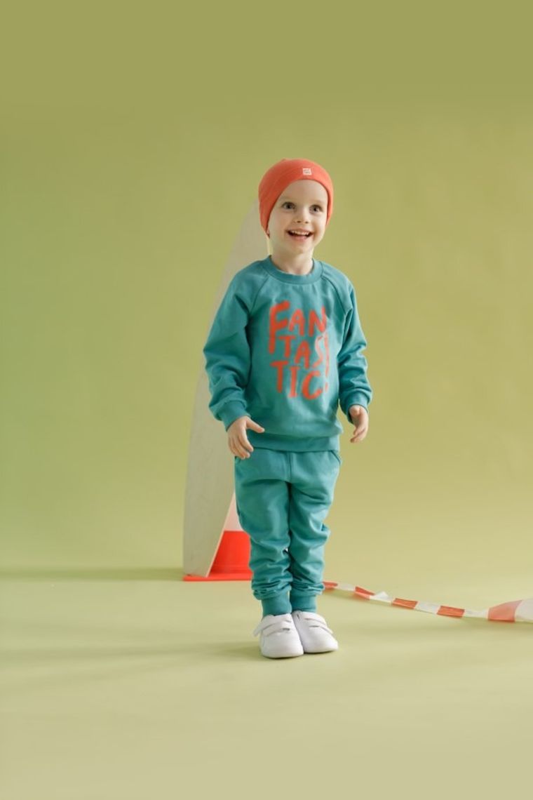 Spodnie chłopięce, turkusowe, Orange Flip, Pinokio