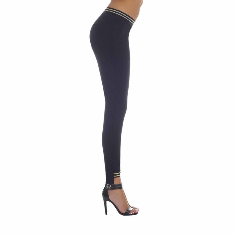 Spodnie damskie, czarne, Bas Bleu