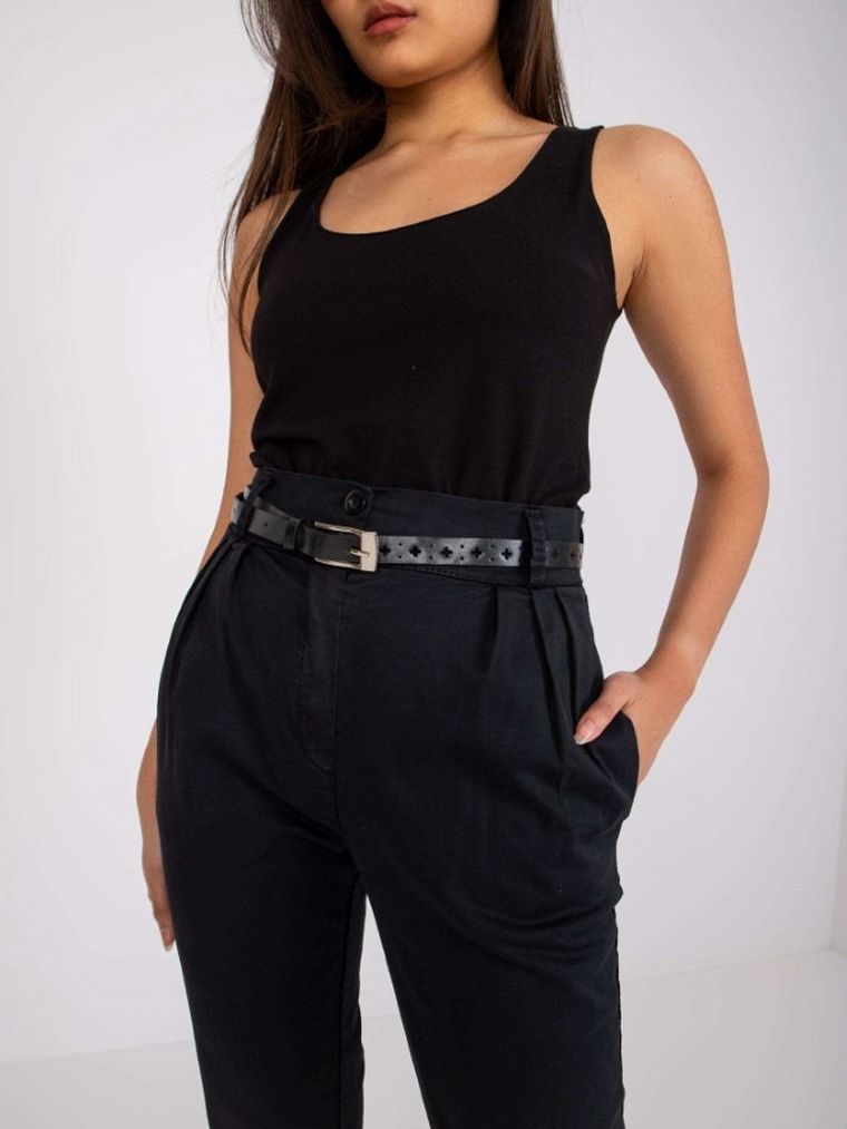 Spodnie damskie, czarne, Italy Moda