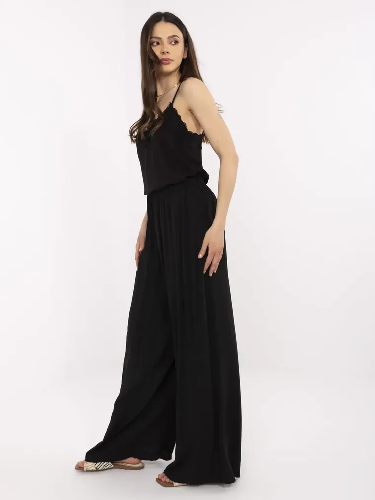 Spodnie damskie, czarne, Italy Moda