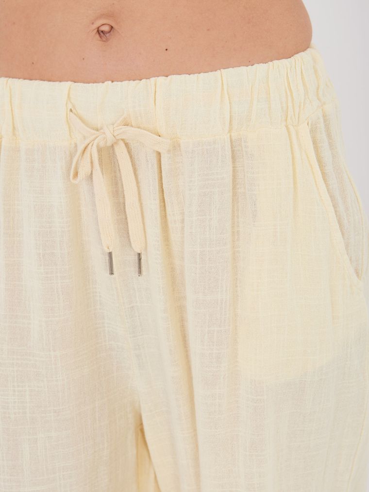 Spodnie damskie, żółte, Italy Moda