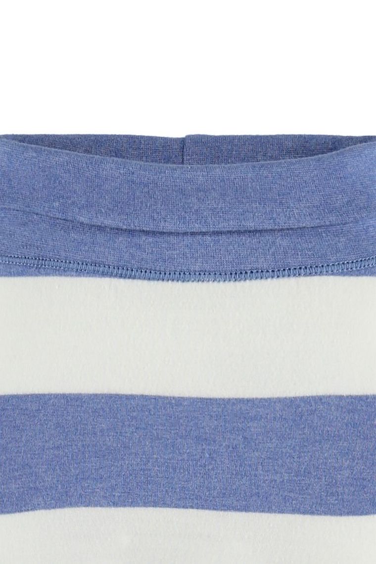 Spodnie dresowe chłopięce, biało-niebieskie, paski, Bellybutton