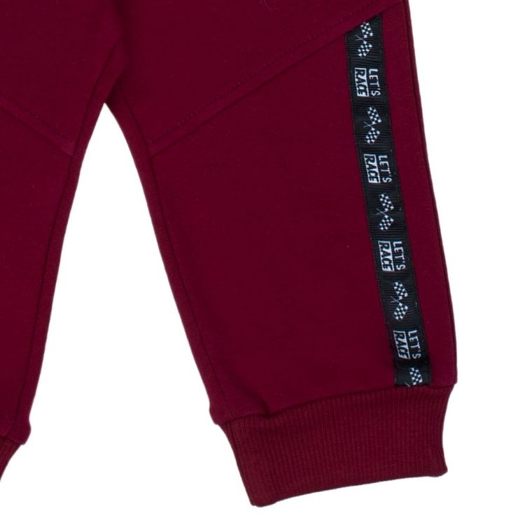 Spodnie dresowe chłopięce, bordowe, Nicol