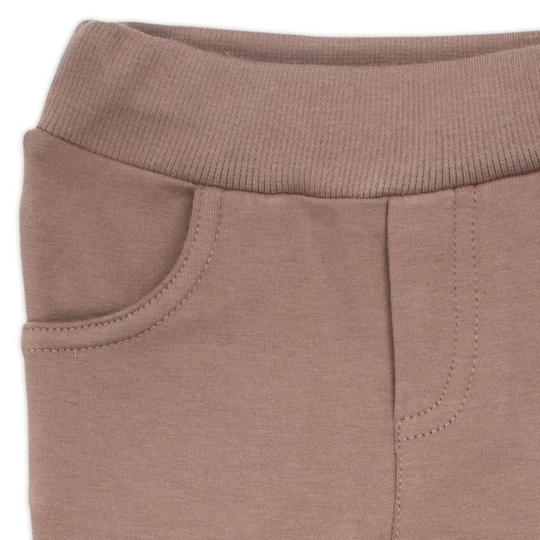 Spodnie dresowe chłopięce, brązowe, Nicol