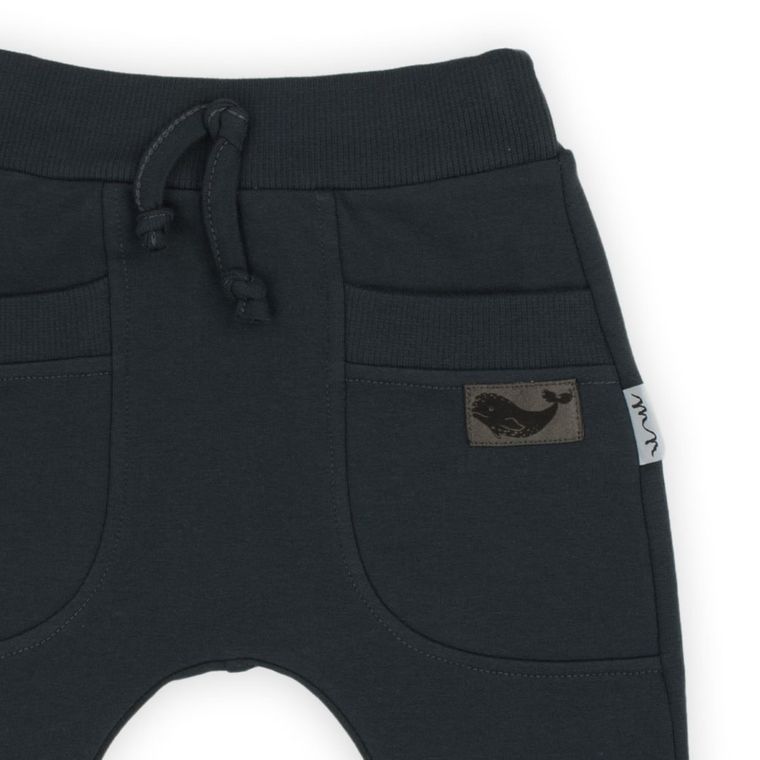 Spodnie dresowe chłopięce, grafitowe, Nicol