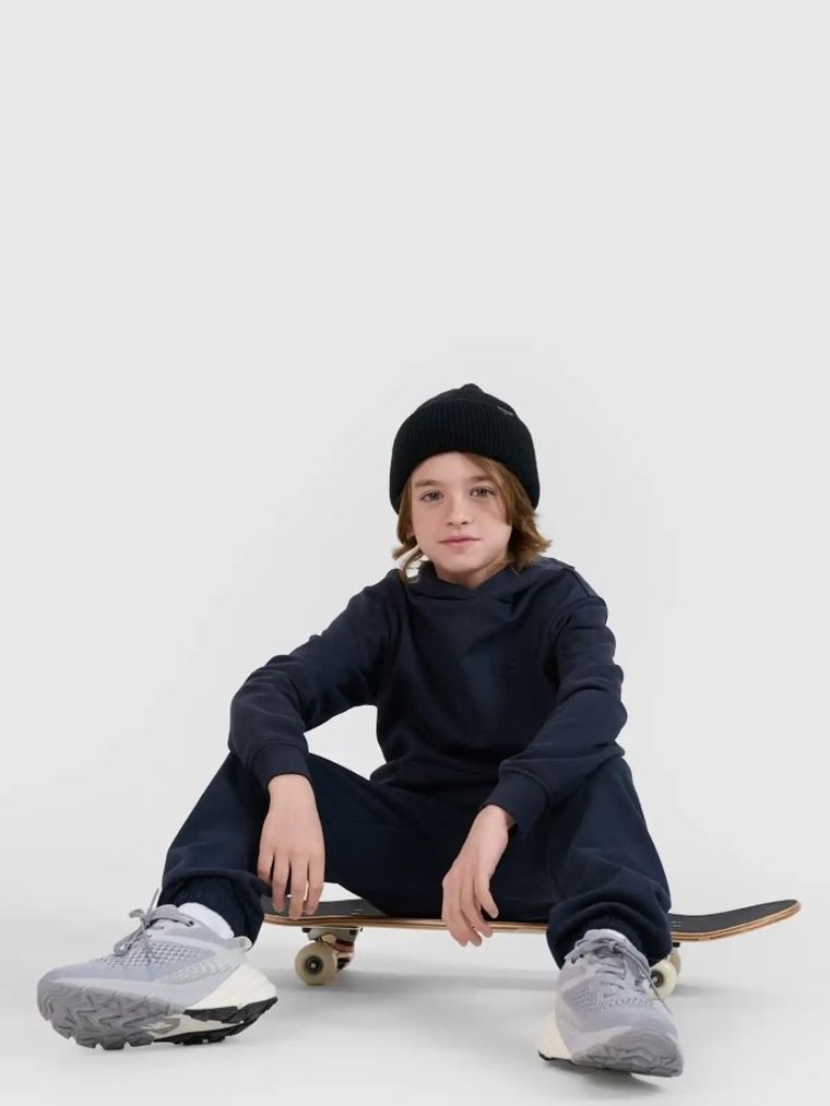 Spodnie dresowe chłopięce, granatowe, 4F