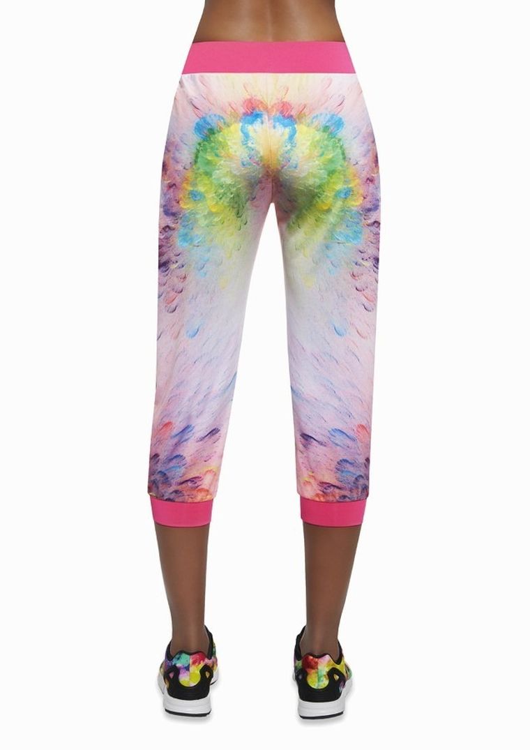 Spodnie dresowe damskie 3/4, mix, Bas Black