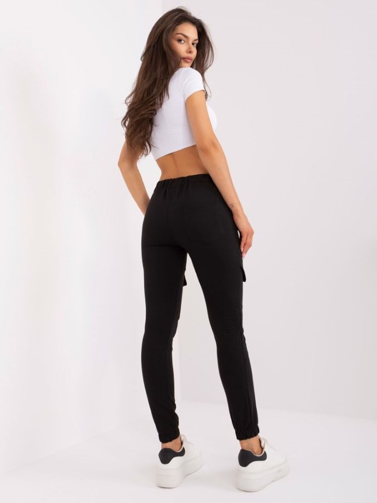 Spodnie dresowe damskie, czarne, Lily Rose
