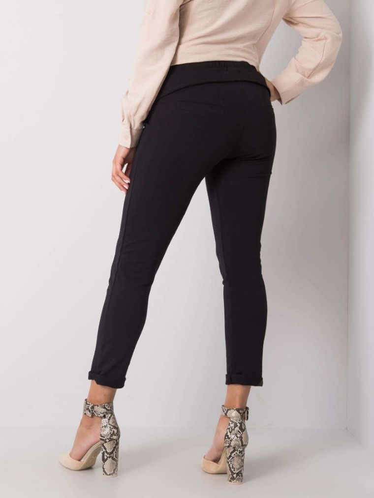 Spodnie dresowe damskie, czarne, Relevance