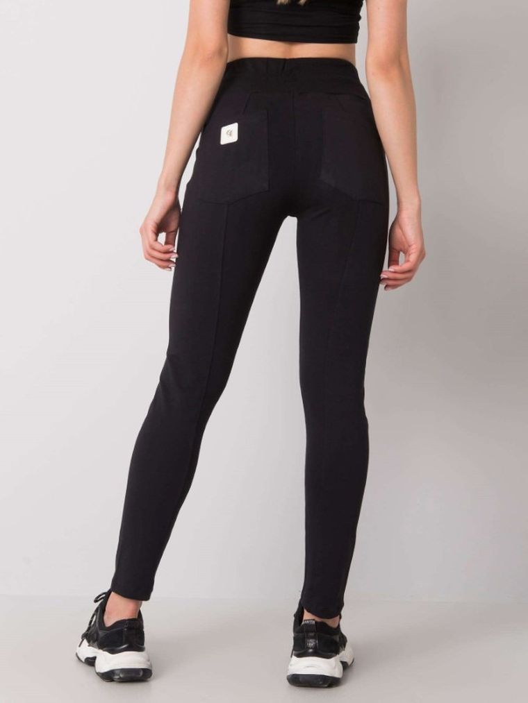 Spodnie dresowe damskie, czarne, Relevance