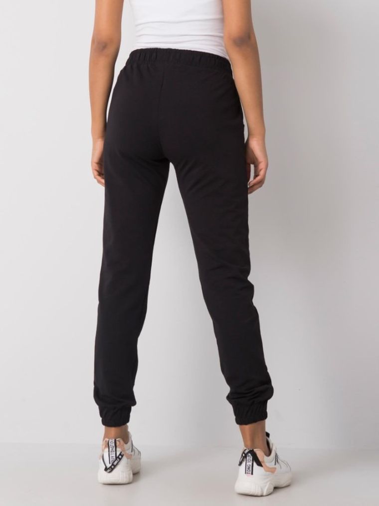 Spodnie dresowe damskie, czarne, Relevance