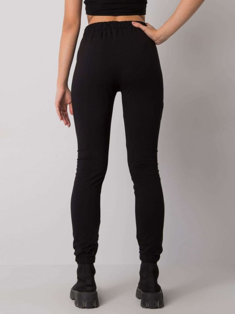 Spodnie dresowe damskie, czarne, Relevance