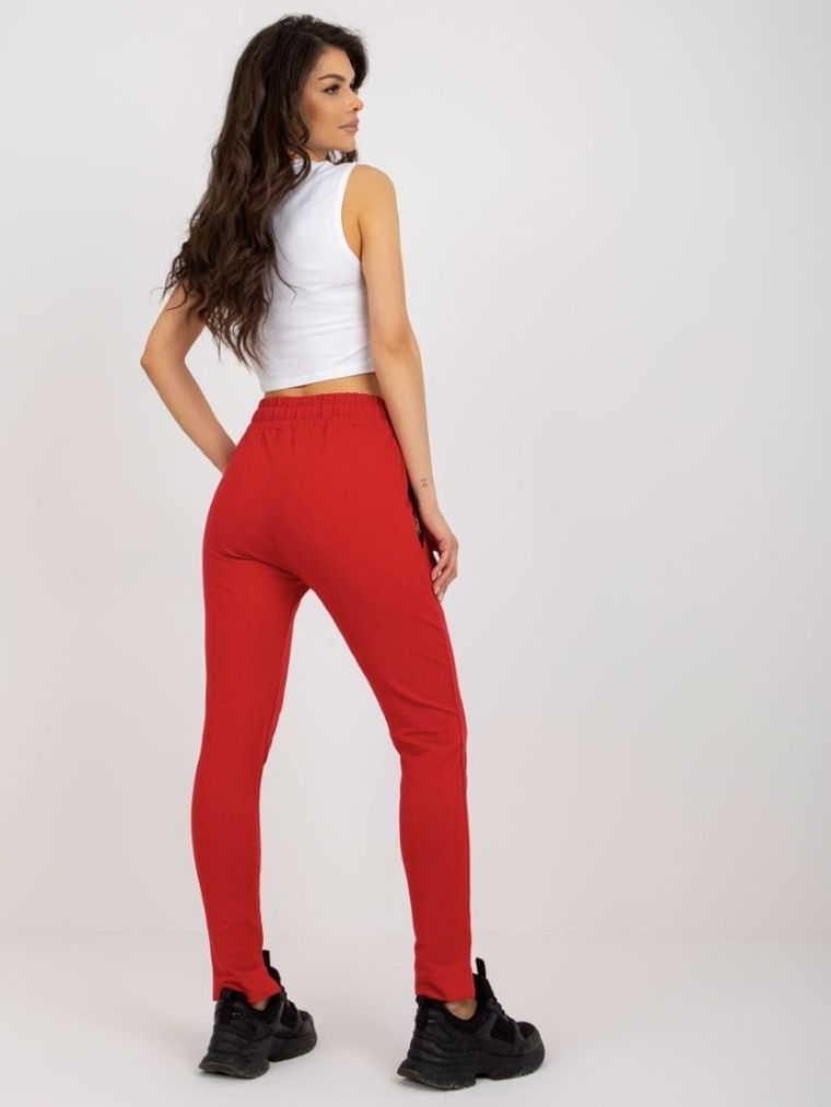 Spodnie dresowe damskie, czerwone, Relevance