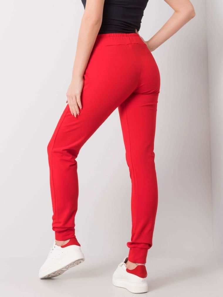 Spodnie dresowe damskie, czerwone, Relevance