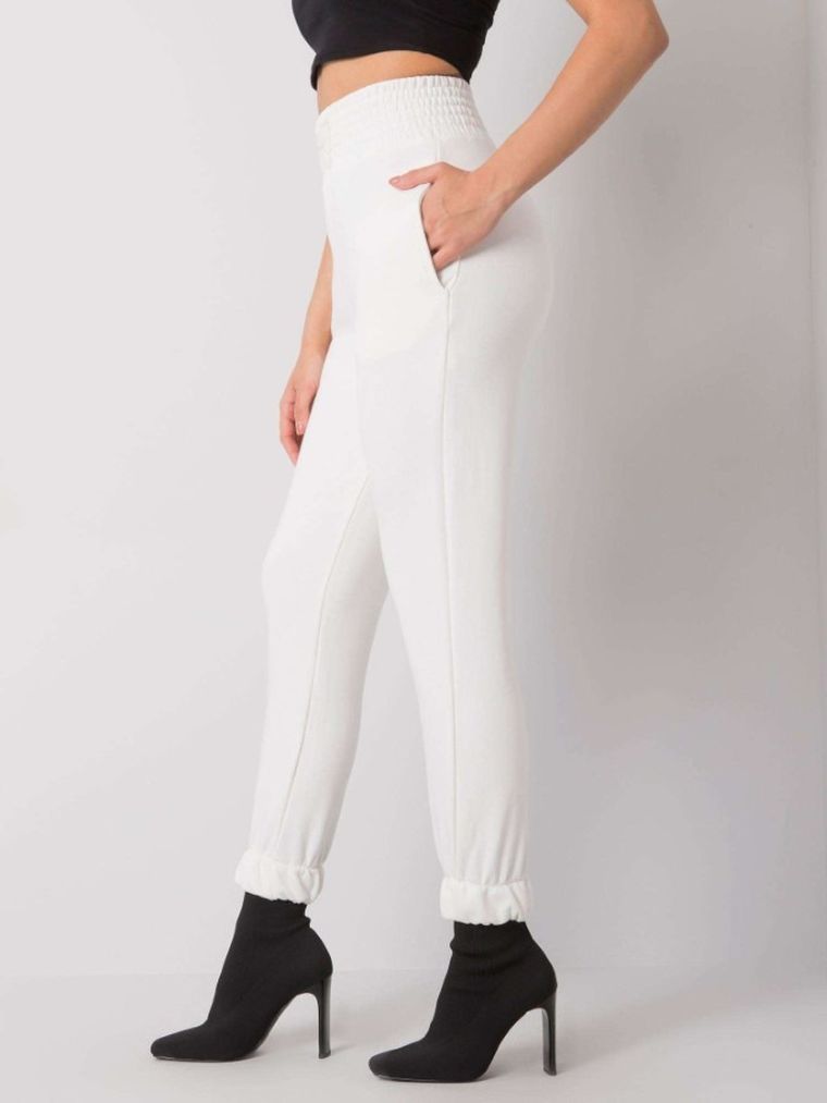 Spodnie dresowe damskie, ecru, Factory Price